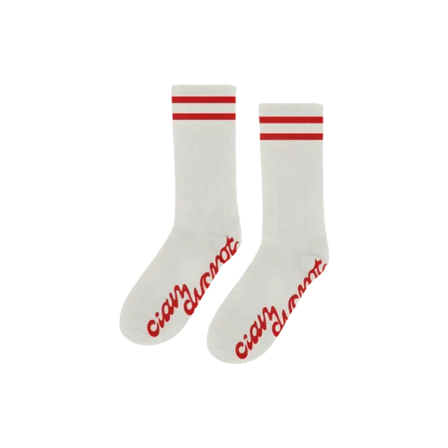 Cian Ducrot Little Dreaming calzini bianchi righe cotone