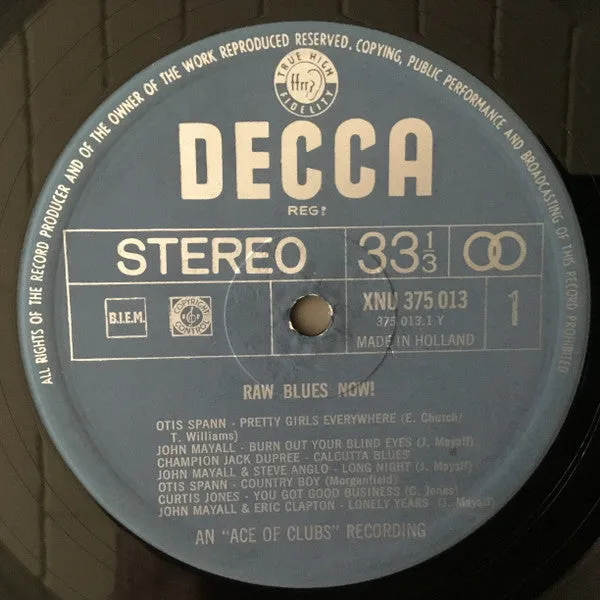 Various Raw Blues Now! 2xLP vinile VG+ Chicago blues