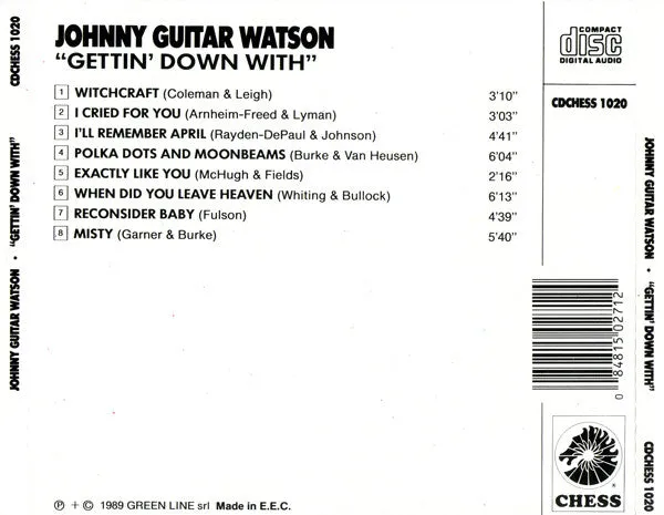 Johnny Guitar Watson Gettin' Down With CD ristampa soul-jazz