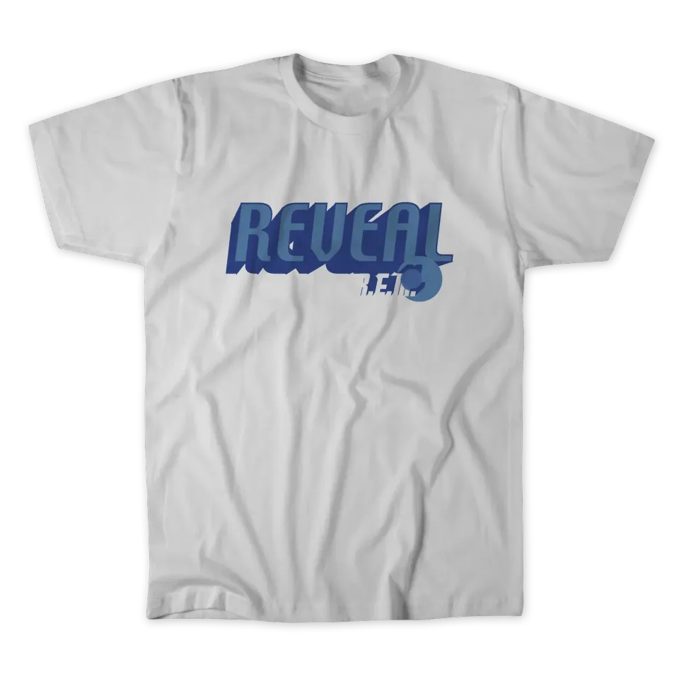 R.E.M. Reveal Logo Tee maglietta avorio cotone pesante