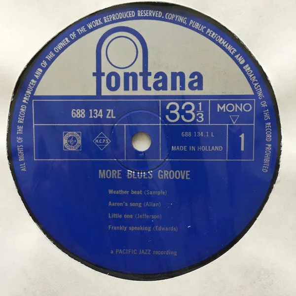 Various More Blues Groove vinile LP mono Fontana 1963 VG+