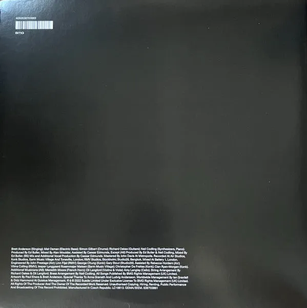 Suede Autofiction LP vinile nero 180g alternative rock