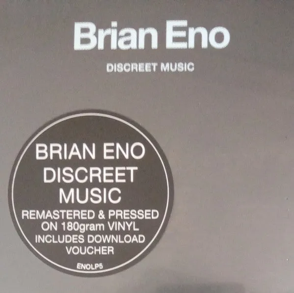 Brian Eno Discreet Music LP vinile 180g remaster 2018