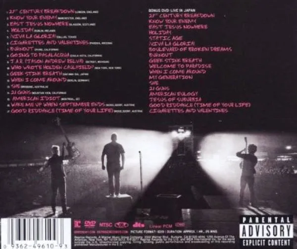 Green Day Awesome As Fuck CD + DVD live punk