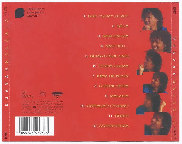 Djavan Malásia CD album MPB 1996