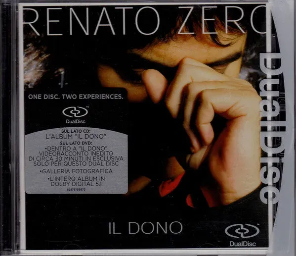 Renato Zero Il Dono DualDisc CD+DVD lato doppio