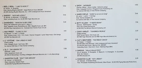 Various Sun Splash CD compilation NM dancehall