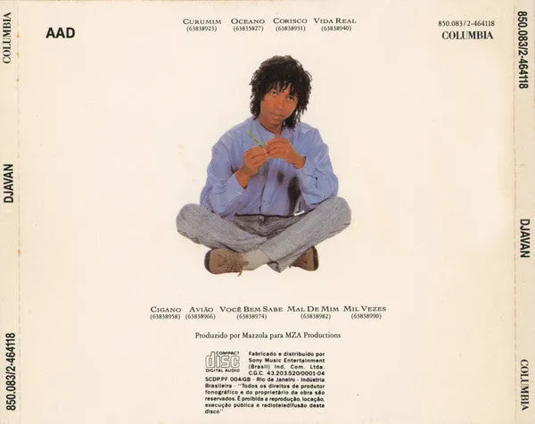 Djavan Djavan CD album MPB ristampa brasiliana