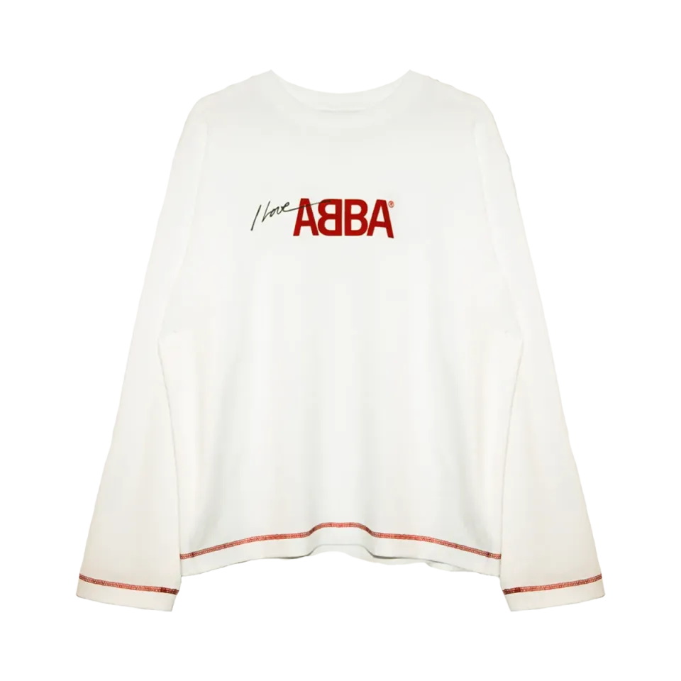 Polydor ABBA I Love ABBA maglia manica lunga off-white