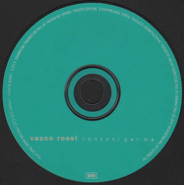 Vasco Rossi Canzoni Per Me CD album NM pop rock