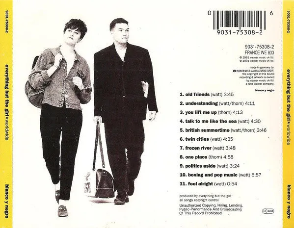 Everything But The Girl Worldwide CD album synth-pop