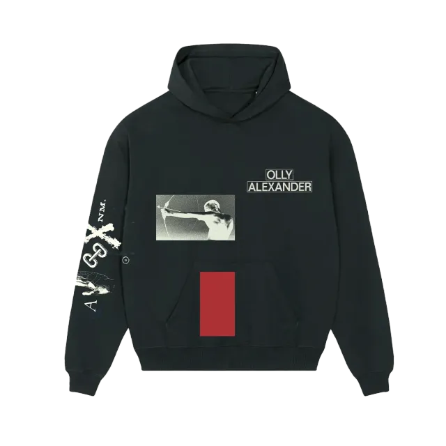 Polari Hoodie felpa nera stampa fronte retro taglia S-XXL