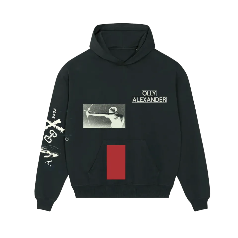 Polari Hoodie felpa nera stampa fronte retro taglia S-XXL