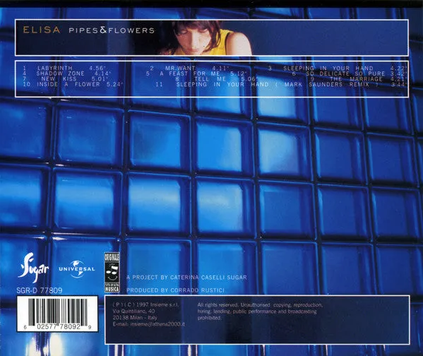 Elisa Pipes & Flowers CD album 1997 europop