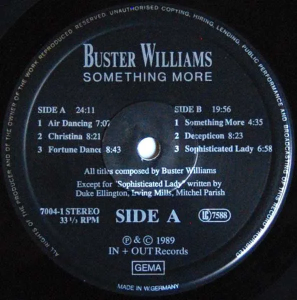 Buster Williams Something More vinile LP hard bop