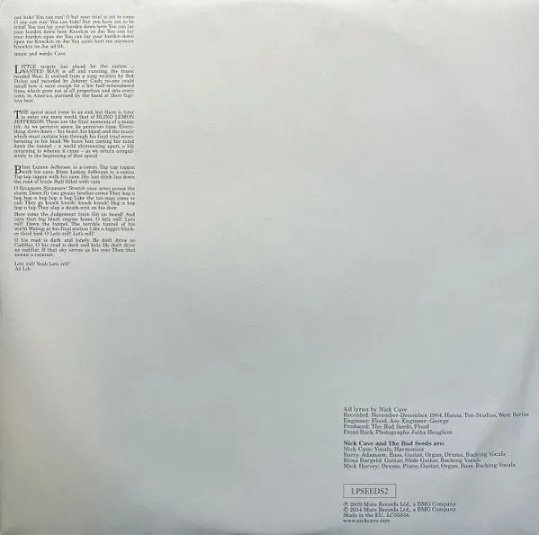 Nick Cave Bad Seeds The Firstborn Is Dead LP ristampa Mint