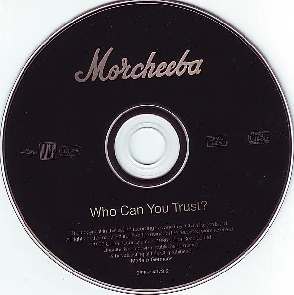 Morcheeba Who Can You Trust CD album trip hop