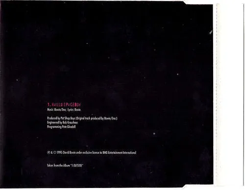 David Bowie Hallo Spaceboy CD singolo promo 1996
