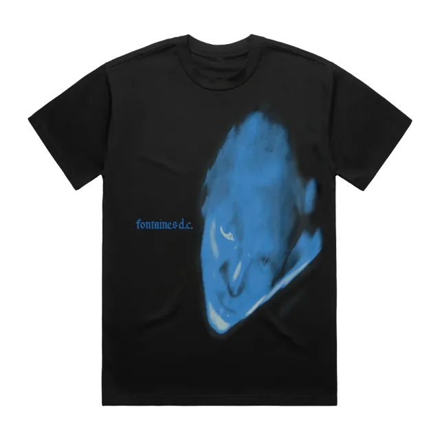 Fontaines D.C. Dopamine Chamber Blue Cover T-Shirt nera cotone