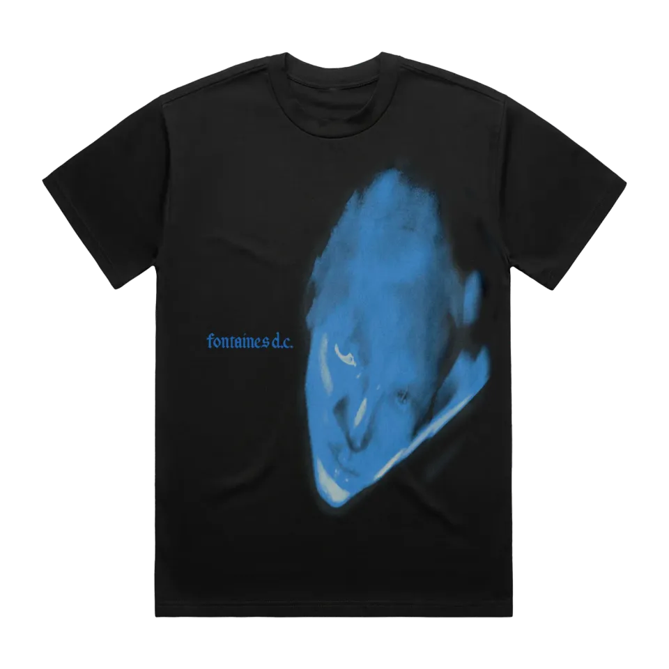 Fontaines D.C. Dopamine Chamber Blue Cover T-Shirt nera cotone