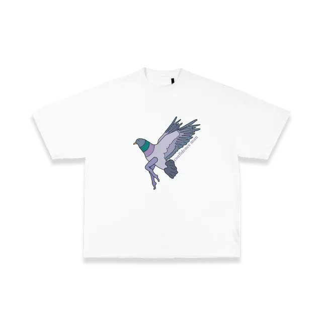Polydor Records 3AM La La La Pigeon t-shirt nera stampa