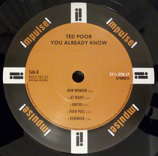Ted Poor You Already Know LP album jazz 2020