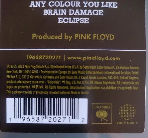 Pink Floyd Dark Side Of The Moon LP Vinile 50° RM