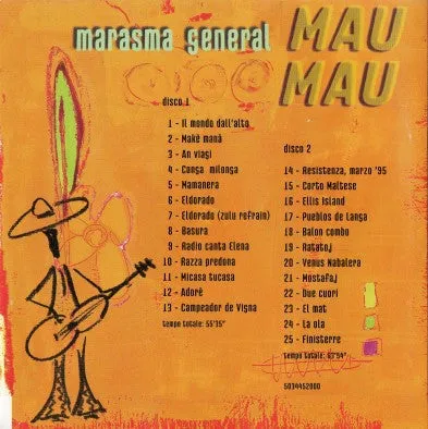 Mau Mau Marasma General doppio CD live usato folk