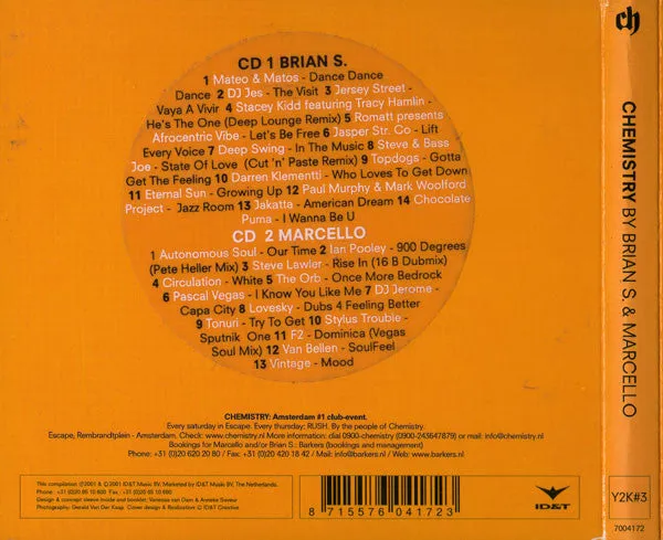 Brian S. Marcello Chemistry Y2K 3 doppio CD house mix 2001