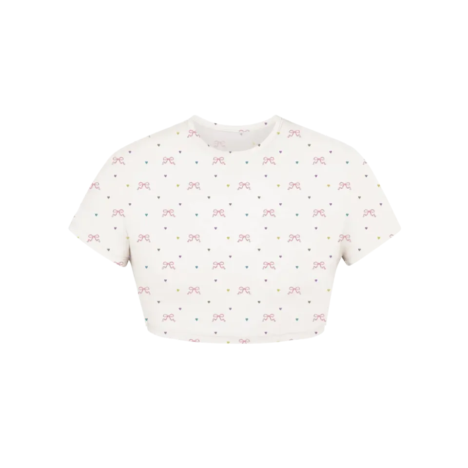 Polydor Crop T-Shirt flower print poliestere