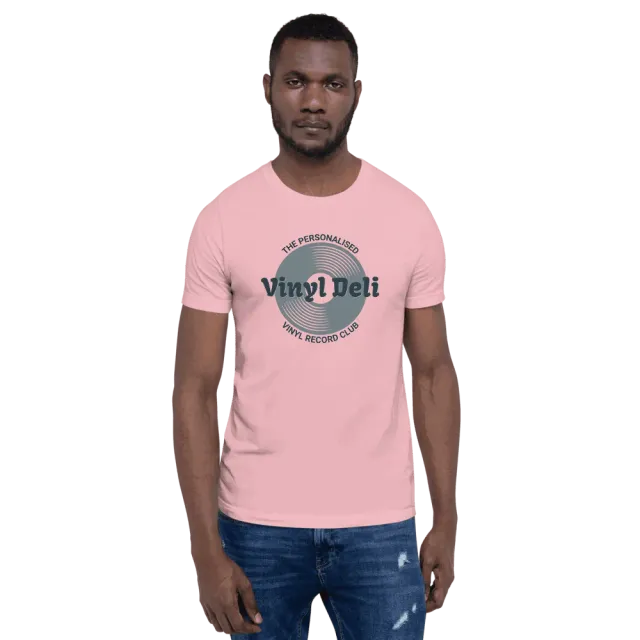 Vinyl Deli Record Club T-Shirt Rosa Cotone M