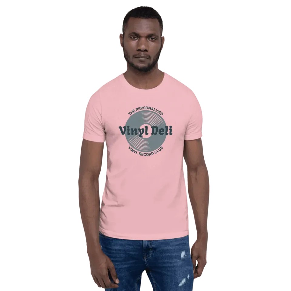 Vinyl Deli Record Club T-Shirt Rosa Cotone M