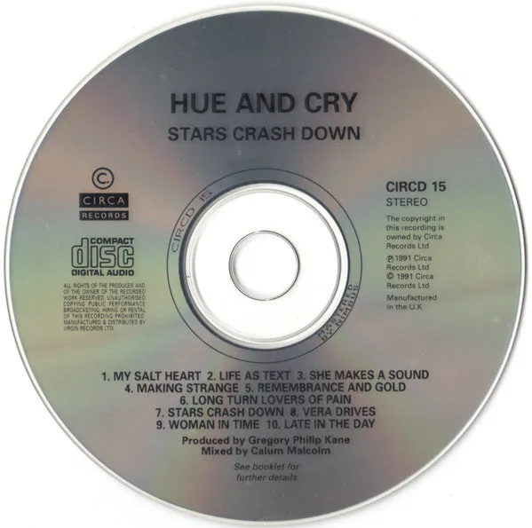 Hue & Cry Stars Crash Down CD album soul jazz
