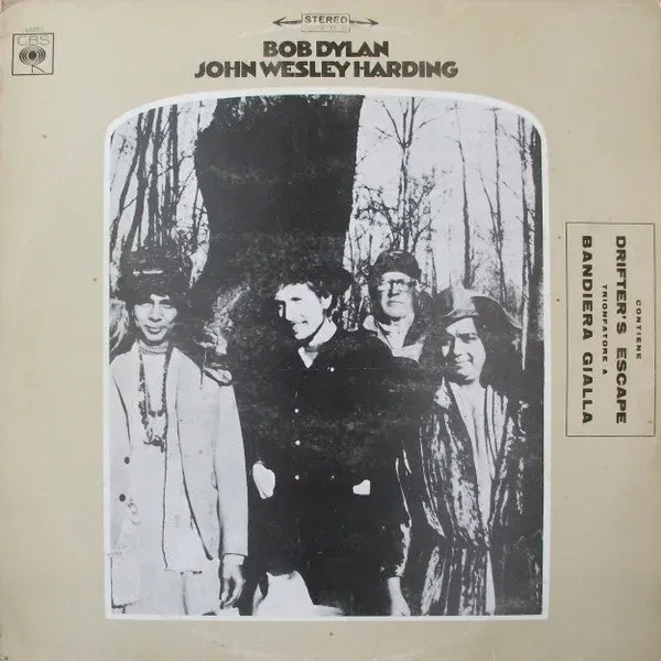 Bob Dylan John Wesley Harding vinile LP ristampa folk