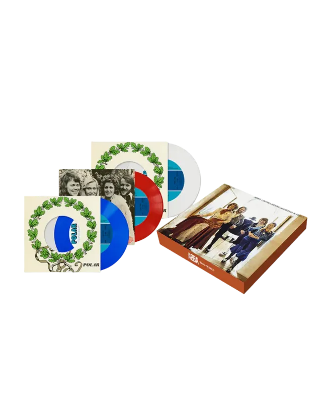 ABBA Waterloo The Singles 50th Anniversary box 3x7" colorati