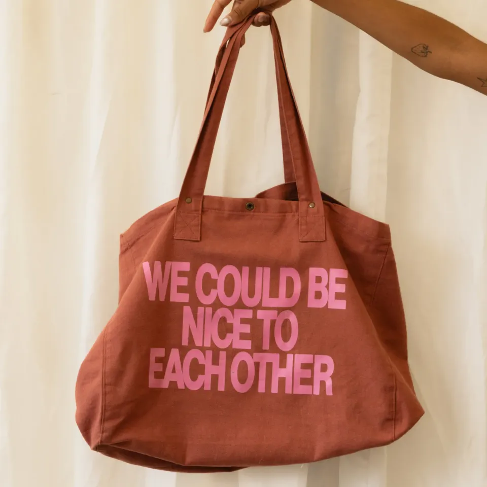 Polydor We Could Be Nice To Each Other shopper 38L terracotta