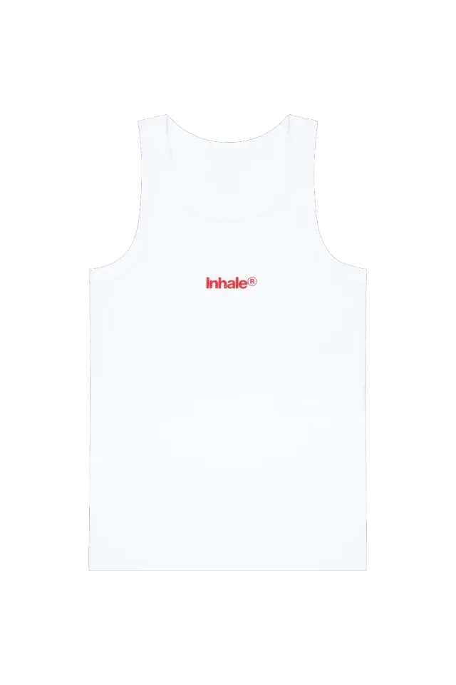 Inhaler Red Logo canotta cotone organico rossa
