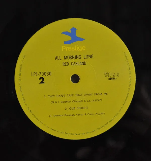 Red Garland All Mornin' Long vinile LP mono hard bop