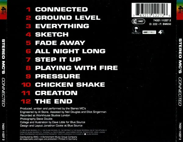 Stereo MC's Connected CD album elettronica VG+