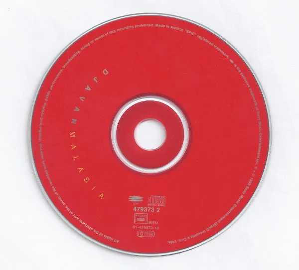 Djavan Malásia CD album MPB 1996