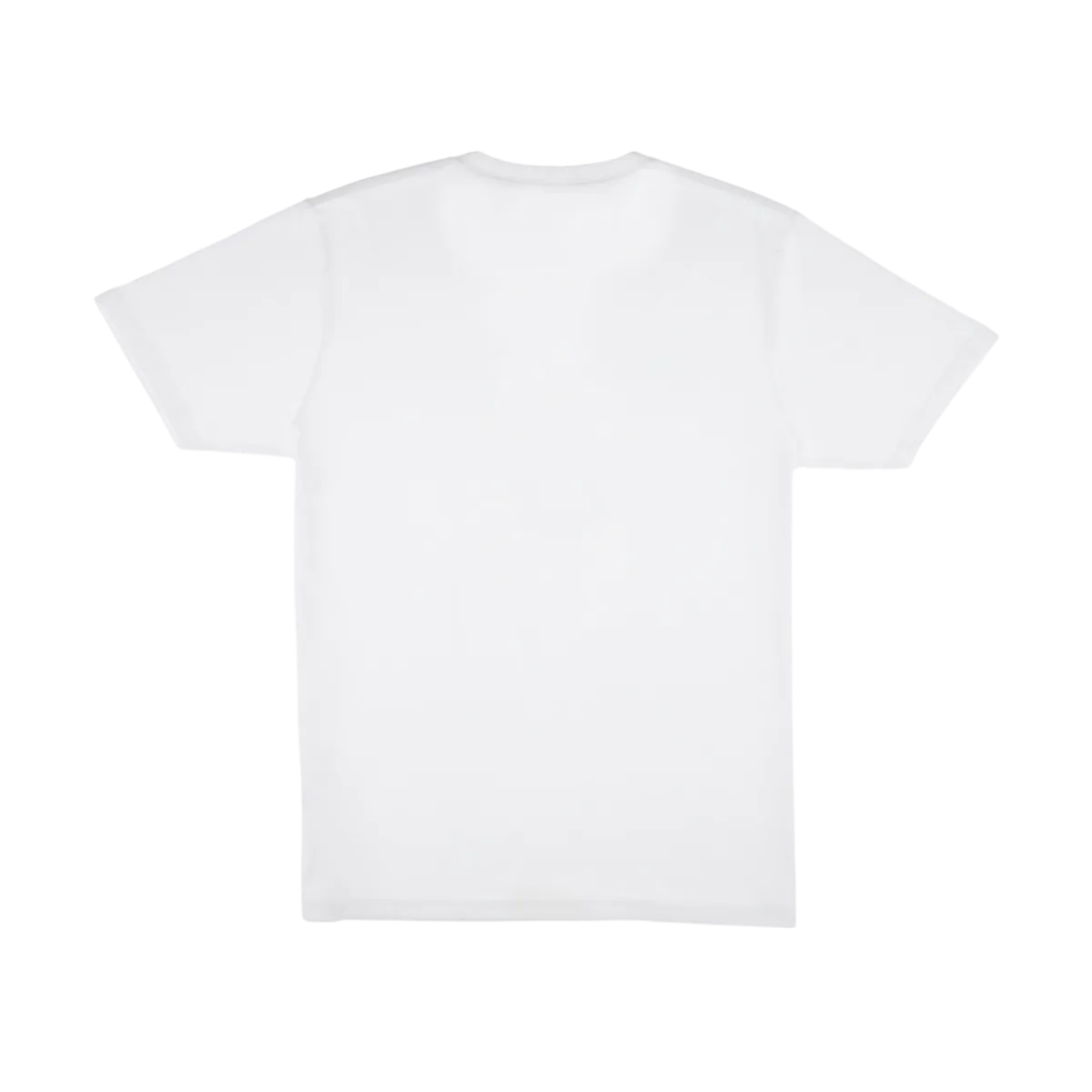 Chaos TEE004 t-shirt bianca con stampa retro
