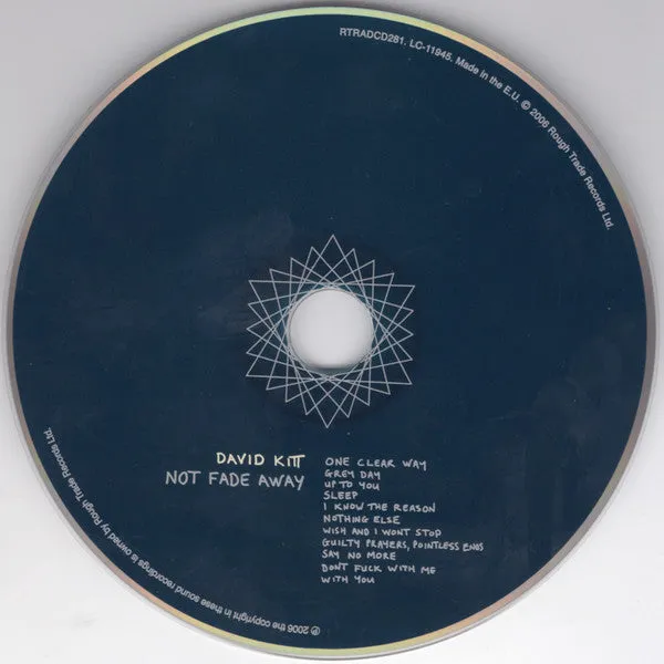 David Kitt Not Fade Away CD album digipak