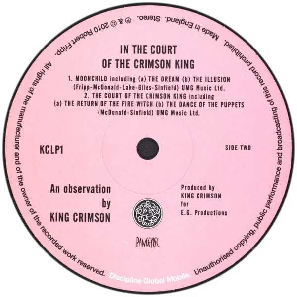 King Crimson In The Court vinile LP 200g prog mint