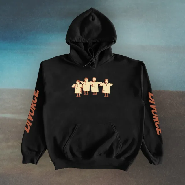 Divorce Marionettes felpa hoodie nera unisex