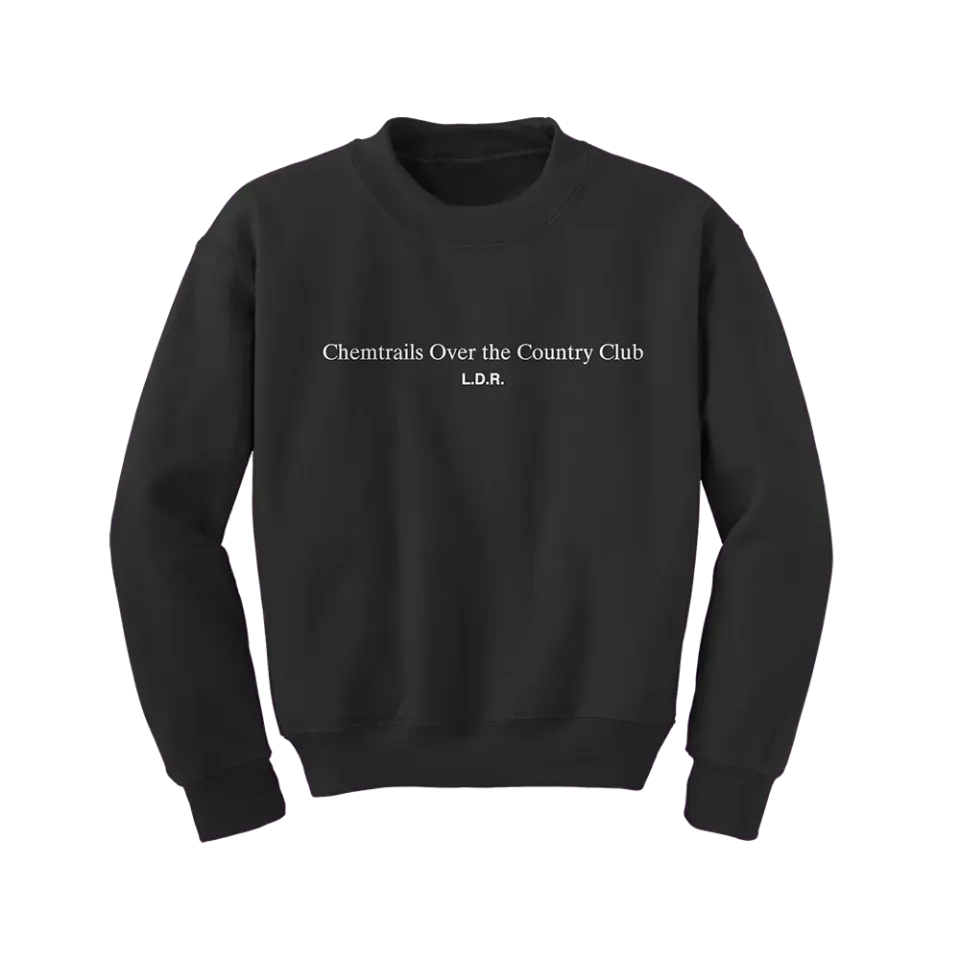 Lana Del Rey Chemtrails Over The Country Club felpa nera unisex