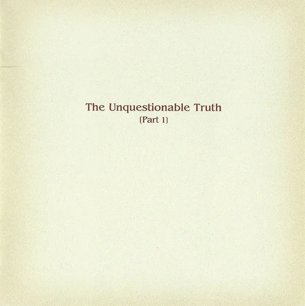 Limp Bizkit Unquestionable Truth Part 1 CD digipak