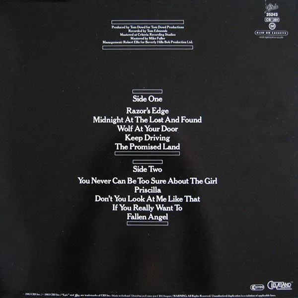 Meat Loaf Midnight At The Lost And Found LP arena rock