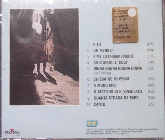 Claudio Baglioni E Tu CD album ristampa 2002