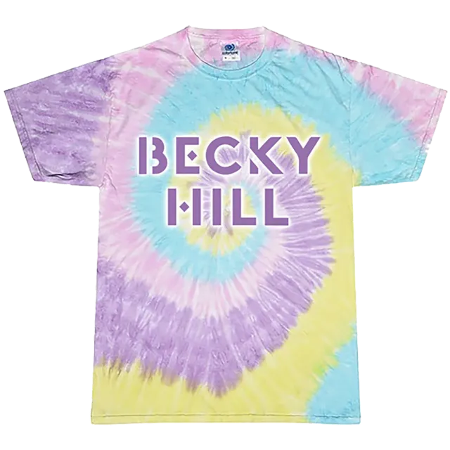 Becky Hill Logo maglietta tie dye jellybean cotone