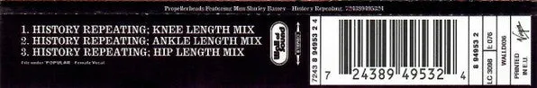 Propellerheads Shirley Bassey History Repeating CD singolo
